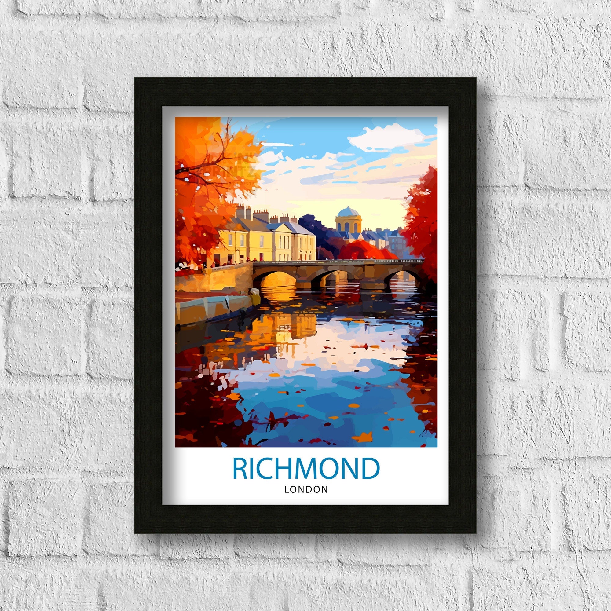Richmond London Travel Poster Richmond