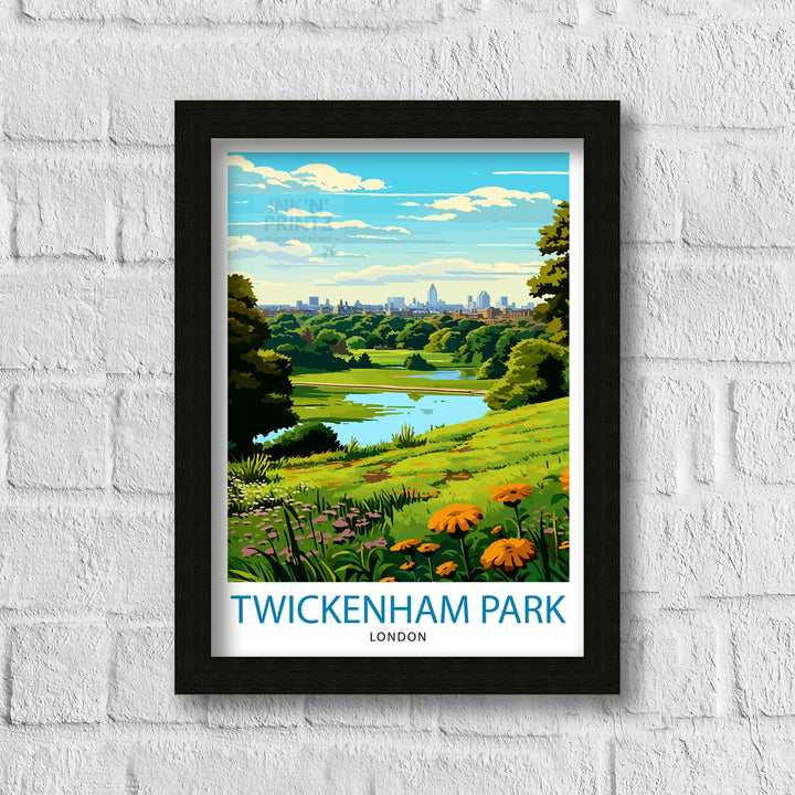 Twickenham Park London Travel Poster London