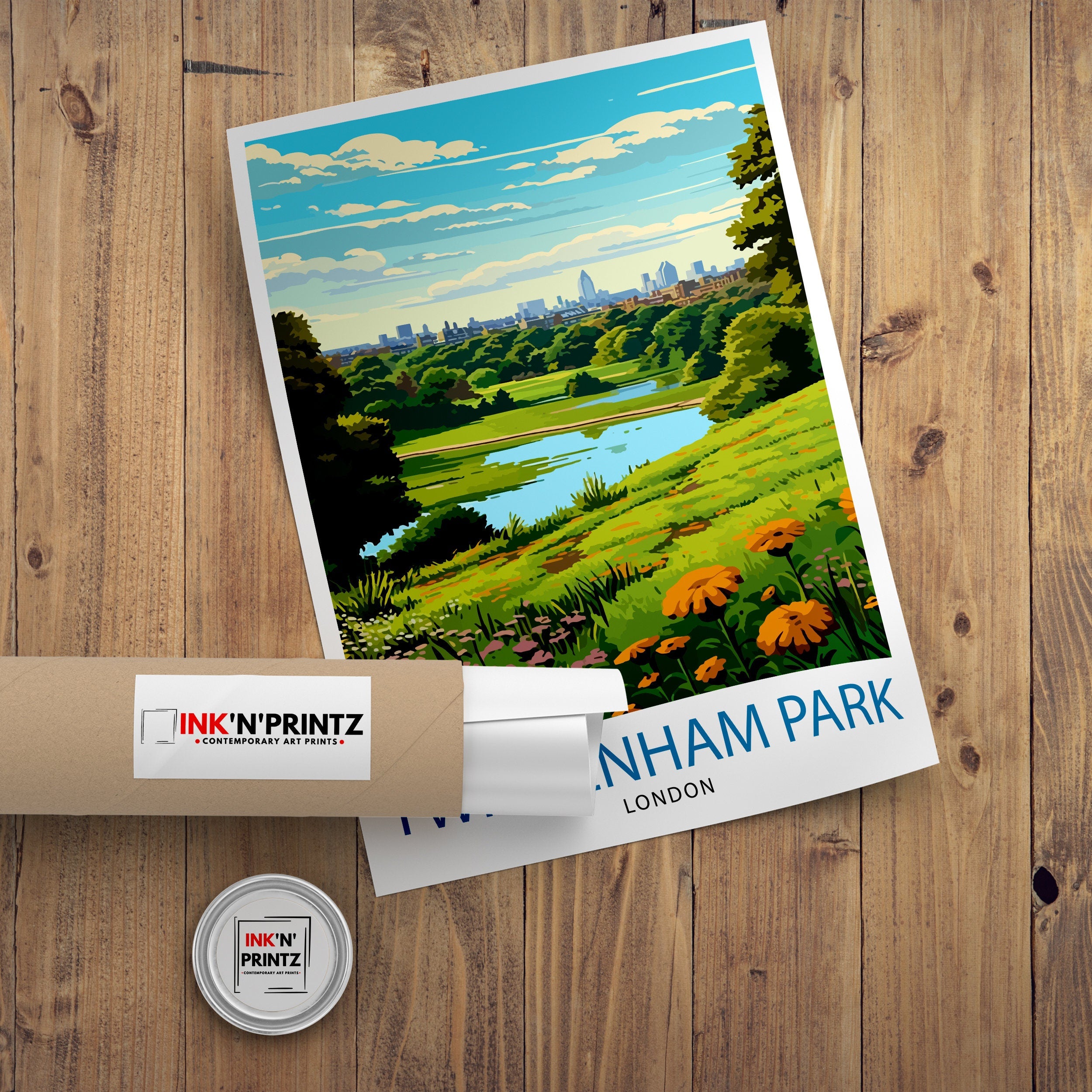 Twickenham Park London Travel Poster London