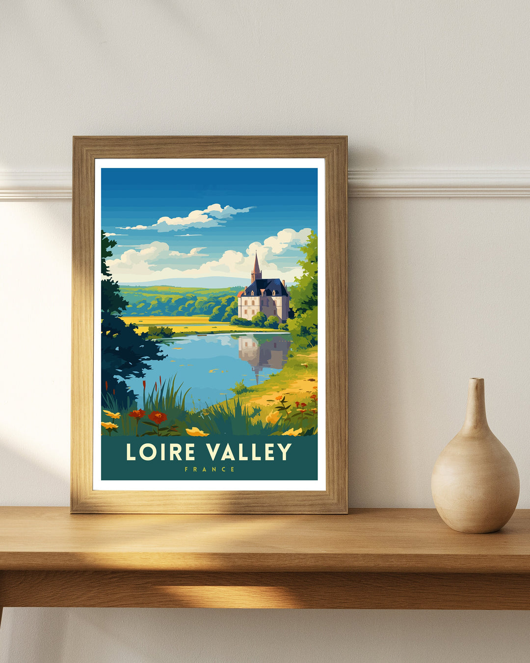 Loire Valley France Travel Print France Wall Decor Loire Valley Poster Châteaux de la Loire Prints France Art Print Loire Valley