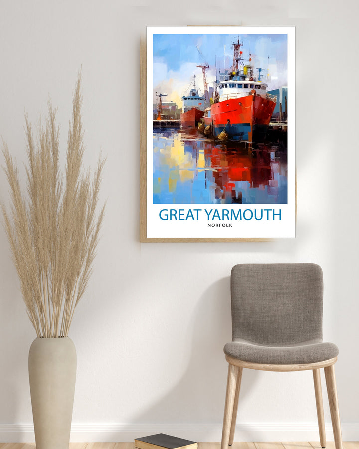 Great Yarmouth Travel Poster Great Yarmouth