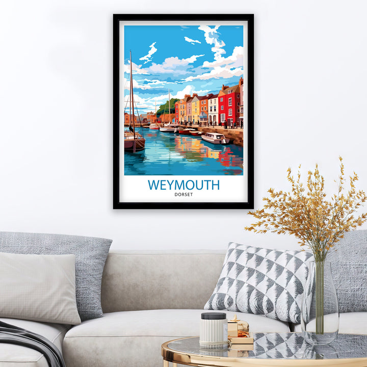 Weymouth Harbour Travel Poster Weymouth