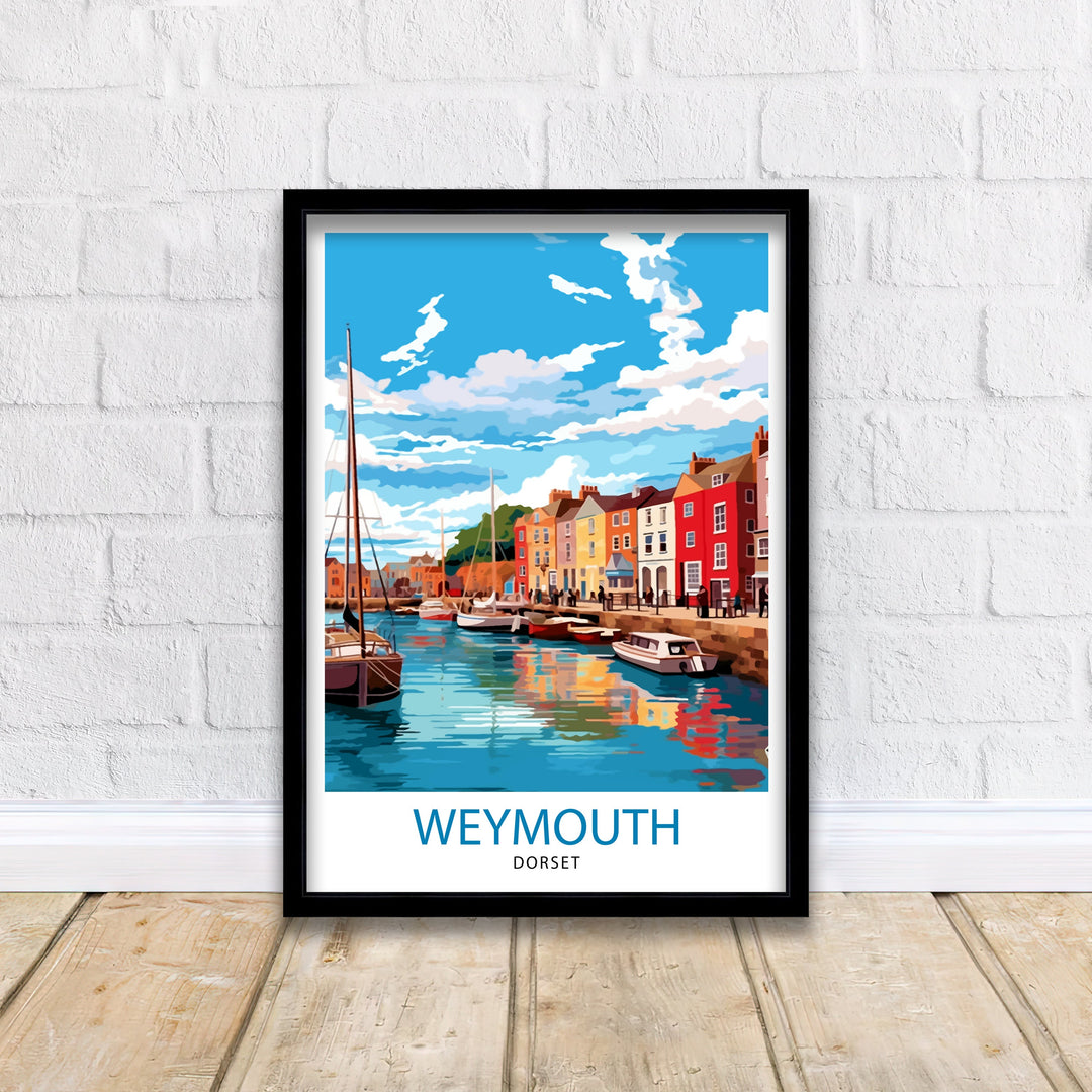 Weymouth Harbour Travel Poster Weymouth