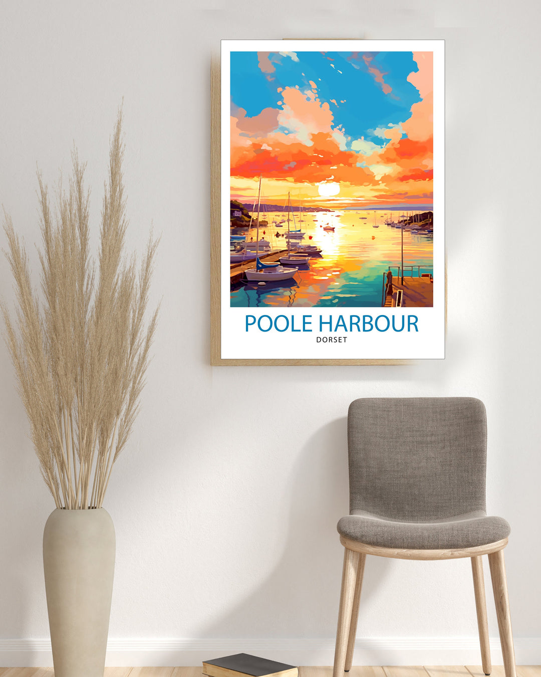 Poole Harbour Dorset Travel Poster Poole Harbour