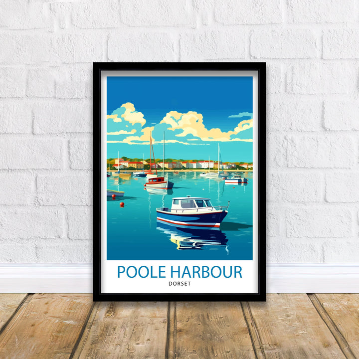 Poole Harbour Dorset Travel Poster Poole Harbour