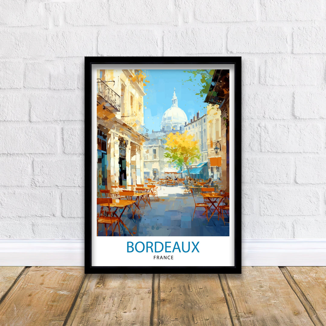 Bordeaux France Travel Print Bordeaux Wall Decor Bordeaux Poster France Travel Prints Bordeaux Art Print Bordeaux Illustration Bordeaux