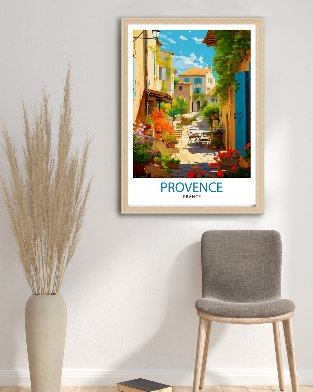 Provence France Travel Print Provence Wall Decor Provence Home Living Decor Provence France Illustration Travel Poster Gift for Provence