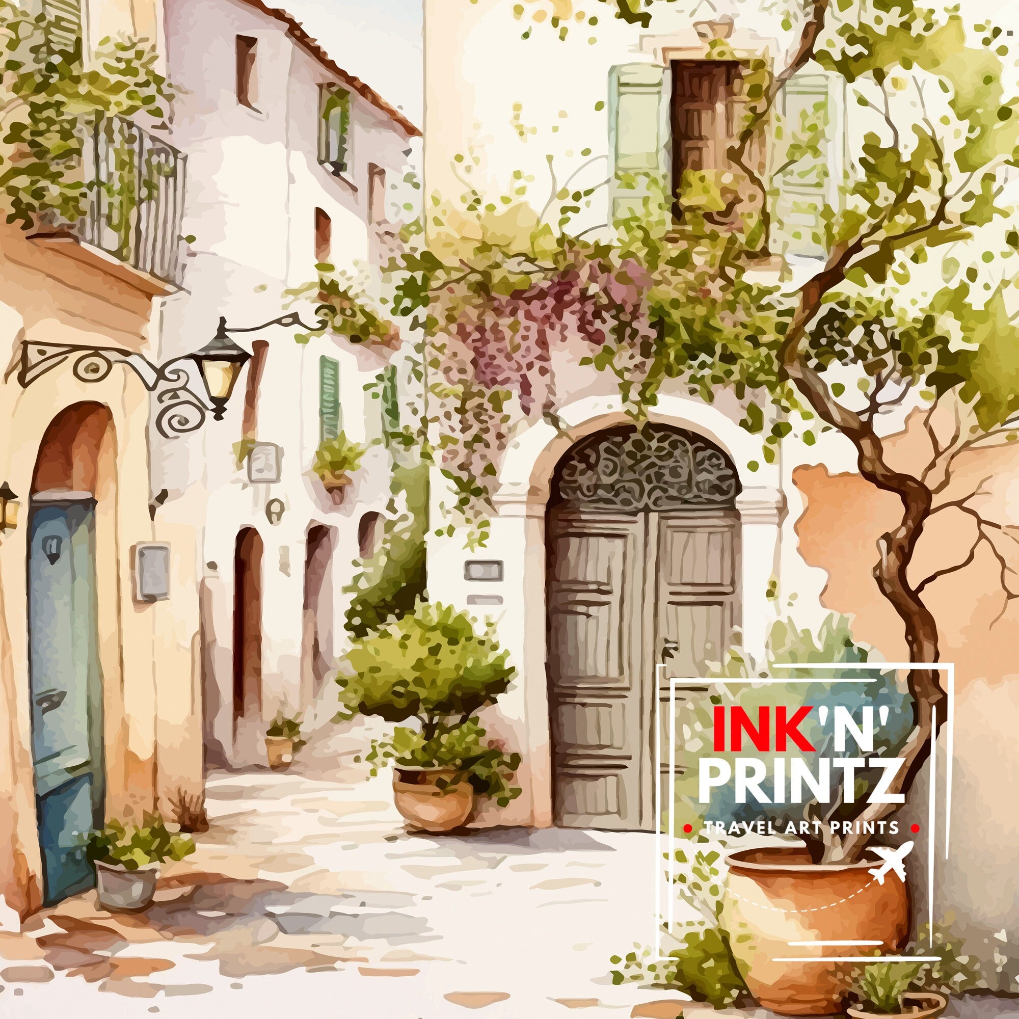 Provence France Travel Print Provence Wall Decor Provence Home Living Decor Provence France Illustration Travel Poster Gift for Provence