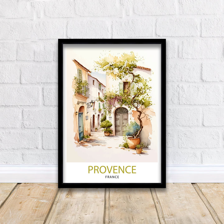 Provence France Travel Print Provence Wall Decor Provence Home Living Decor Provence France Illustration Travel Poster Gift for Provence