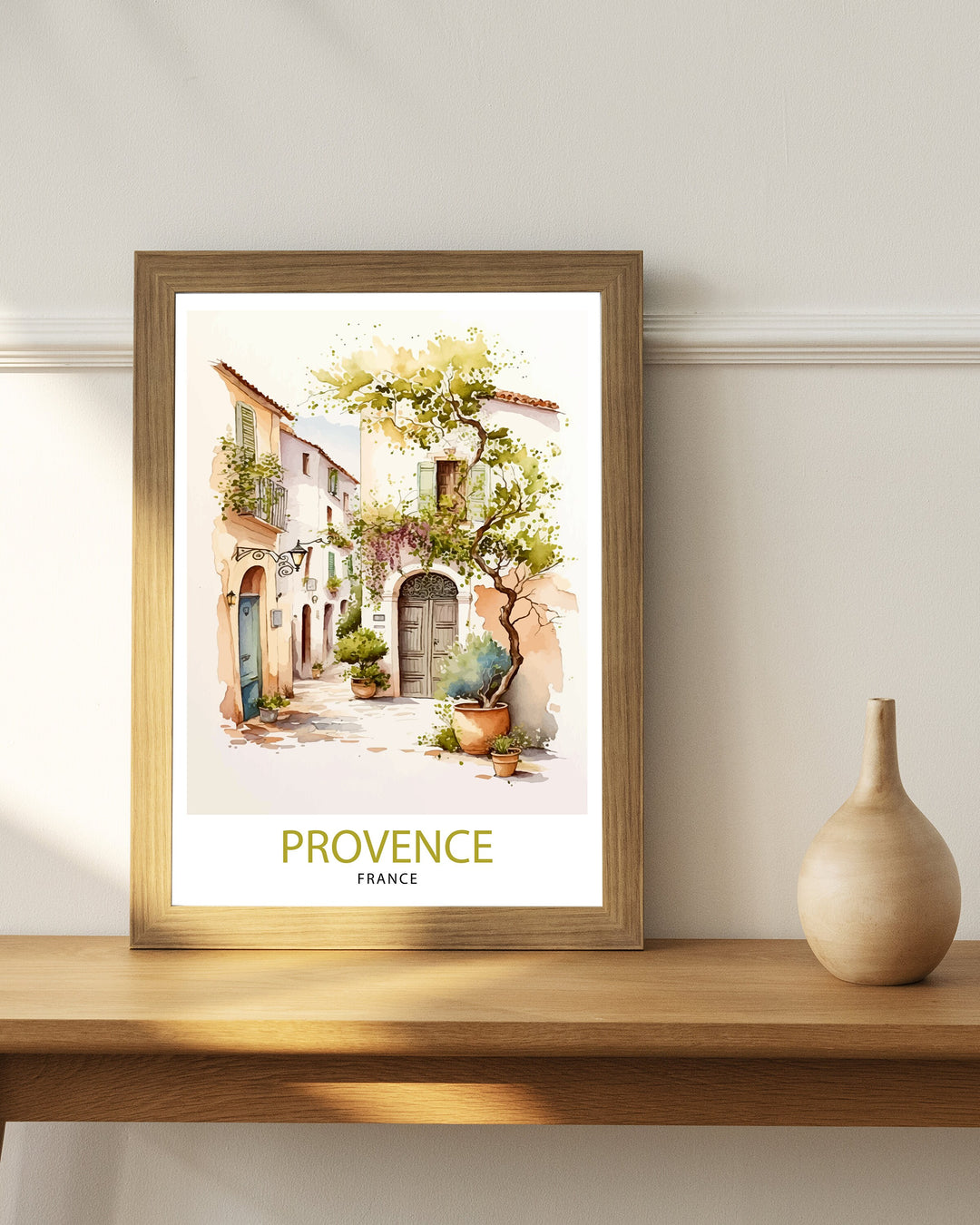 Provence France Travel Print Provence Wall Decor Provence Home Living Decor Provence France Illustration Travel Poster Gift for Provence