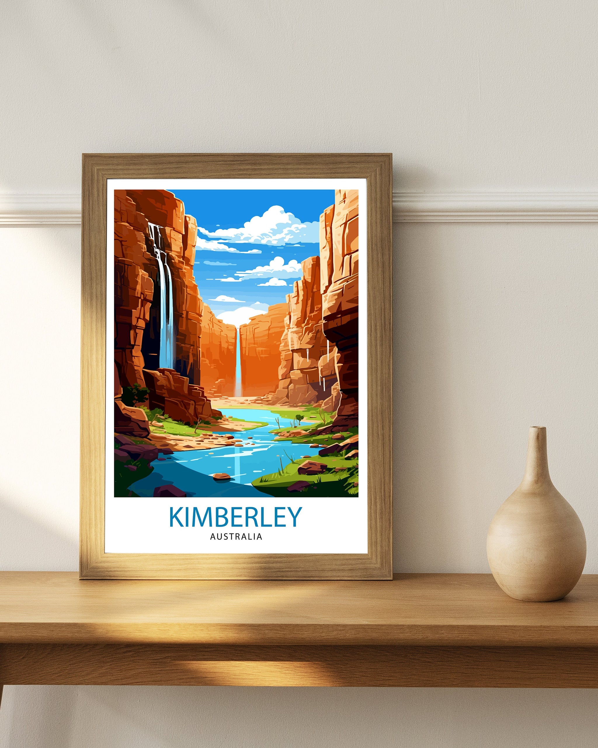 Kimberley Australia Travel Print Kimberley Wall Decor Kimberley Poster Australian Outback Prints Kimberley Art Print Kimberley Illustration