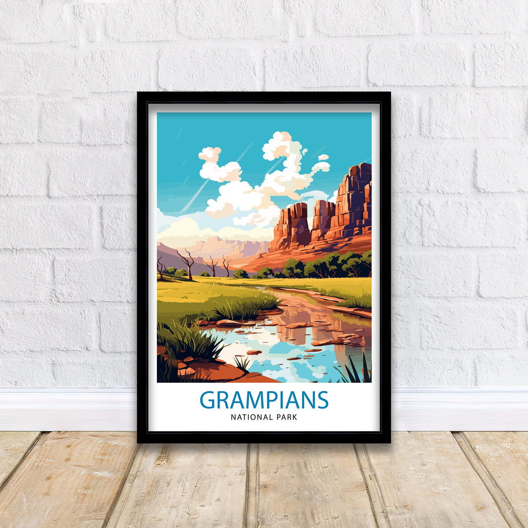 Grampians National Park Australia Travel Poster Nature