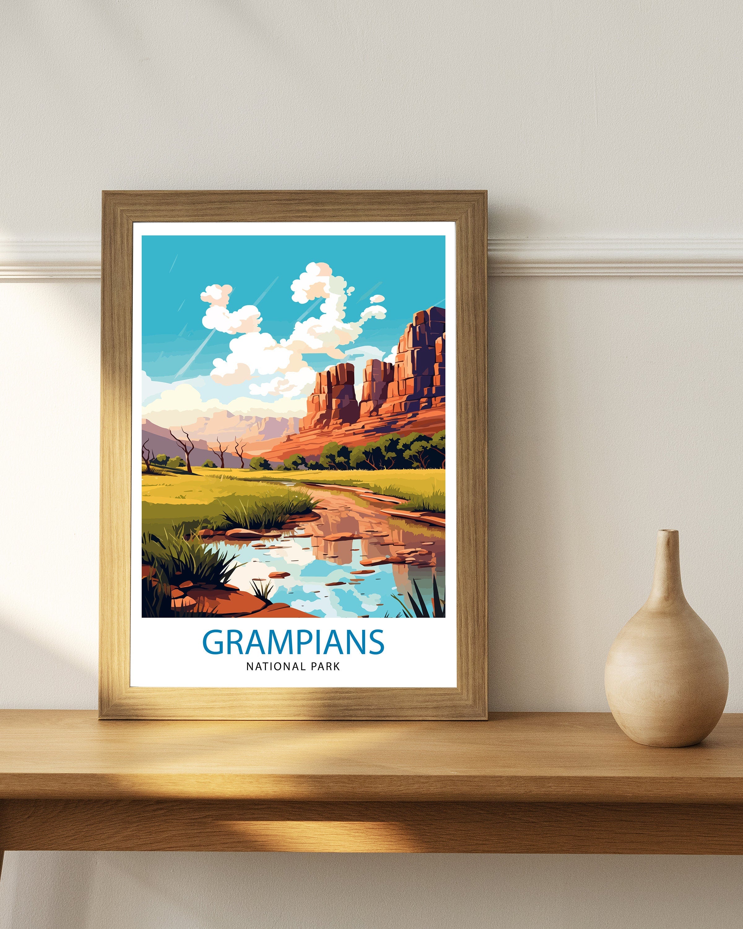 Grampians National Park Australia Travel Print Nature Wall Decor Grampians Landscape Poster Australian National Park Prints Grampians Art