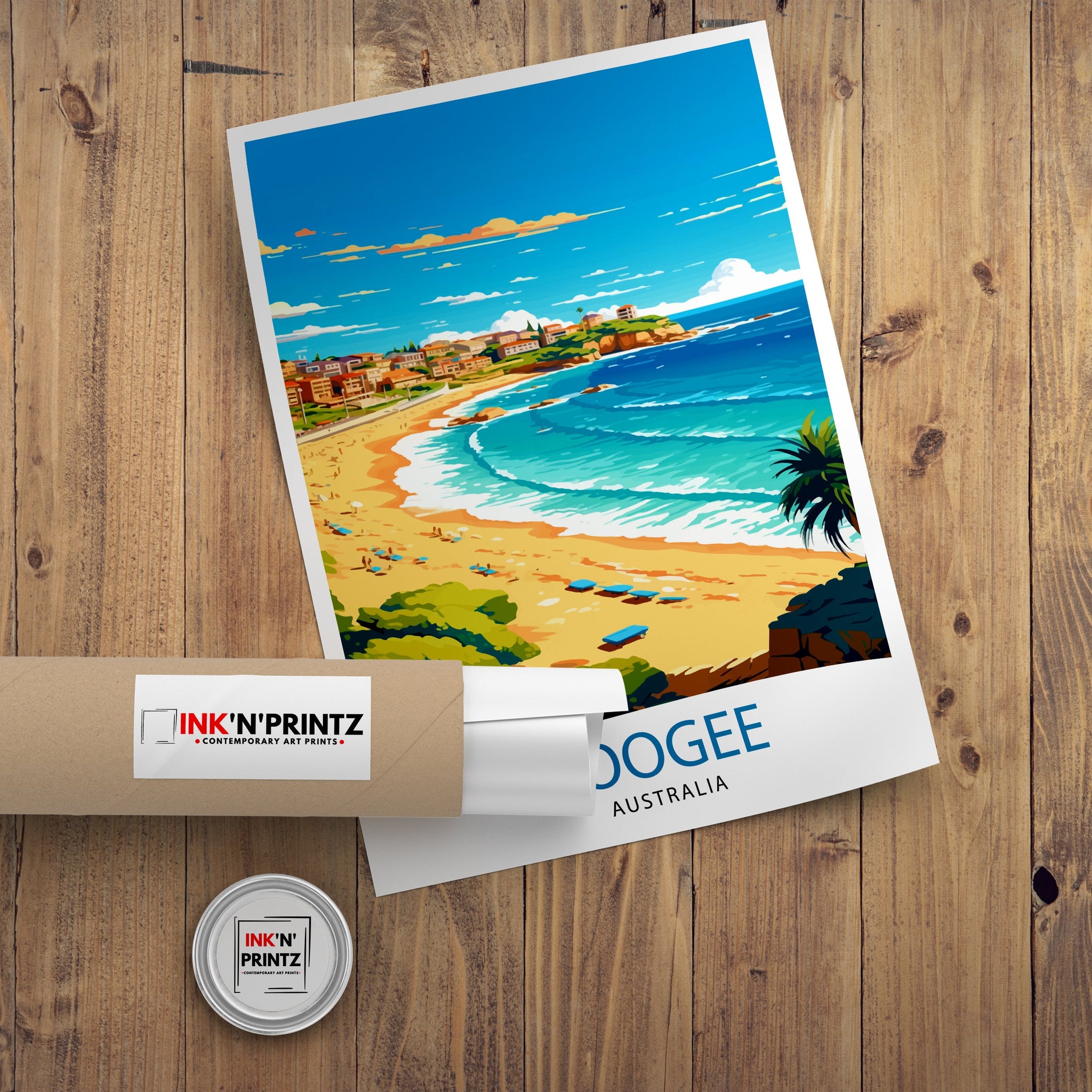 Coogee Australia Travel Print Coogee Wall Decor Coogee Beach Poster Australian Travel Prints Coogee Art Print Coogee Illustration Coogee
