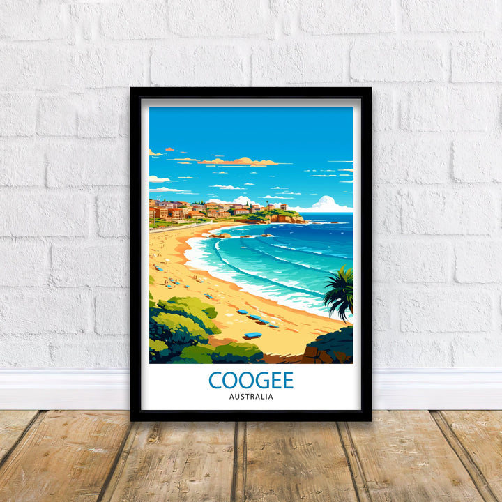 Coogee Australia Travel Poster Coogee