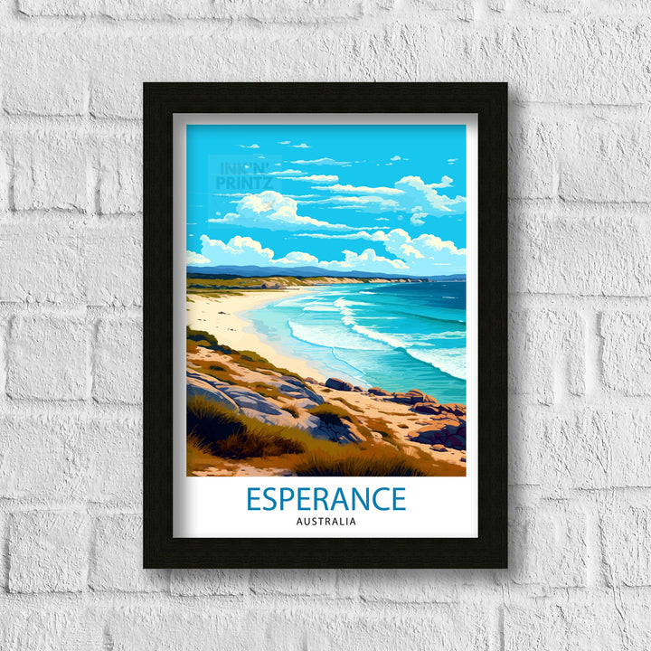 Esperance Australia Travel Poster Coastal