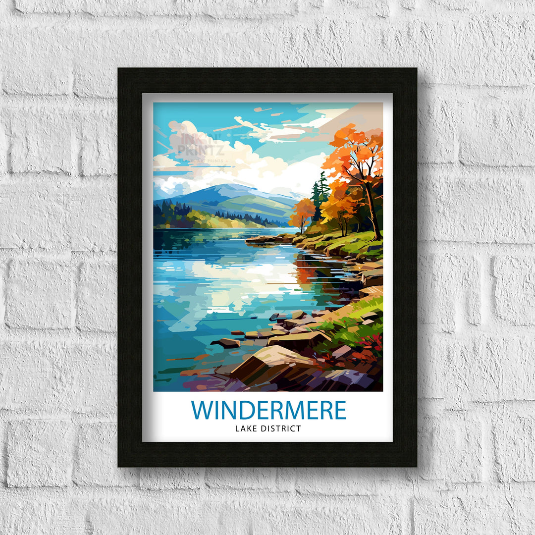 Lake Windermere Travel Poster