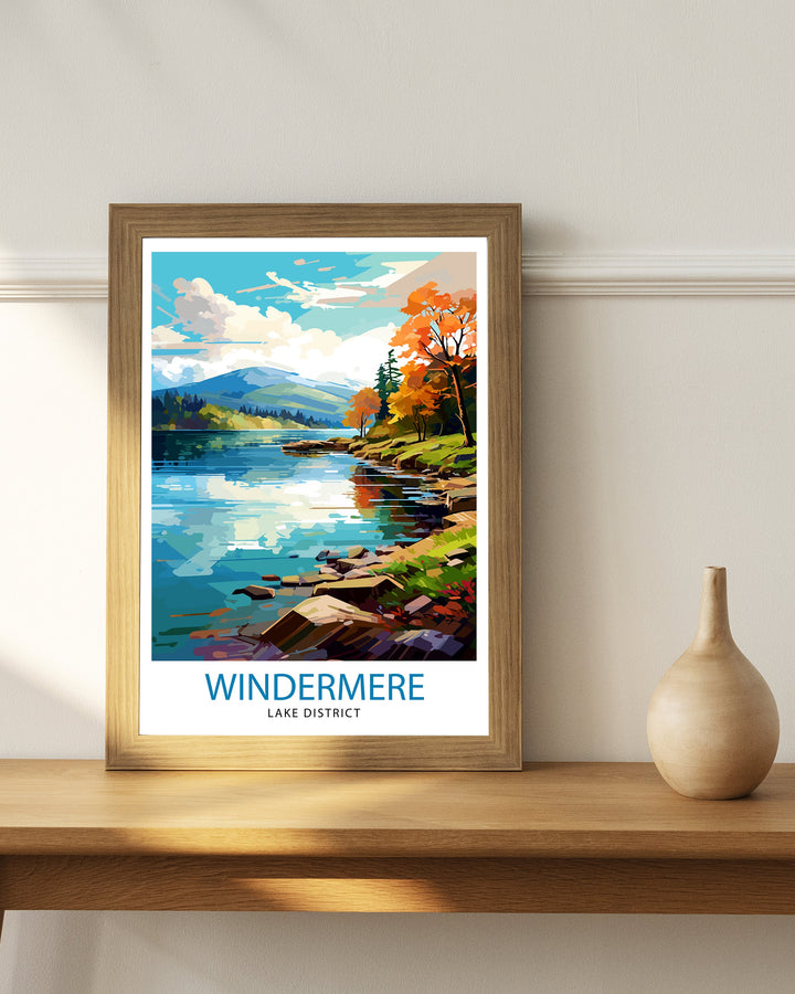 Lake Windermere Travel Poster