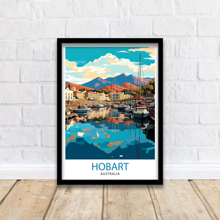 Hobart Australia Travel Poster Tasmania