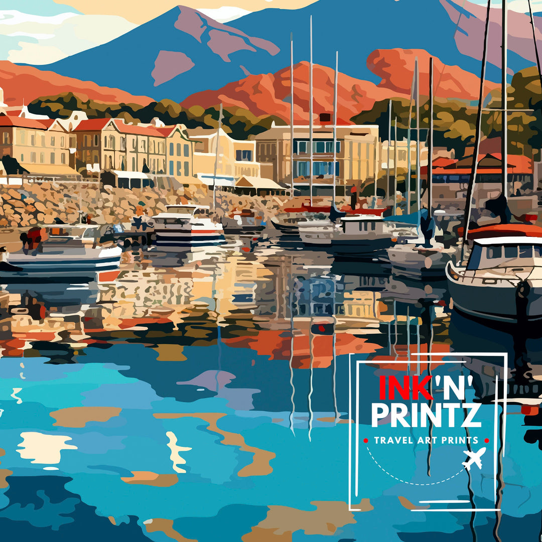 Hobart Australia Travel Poster Tasmania