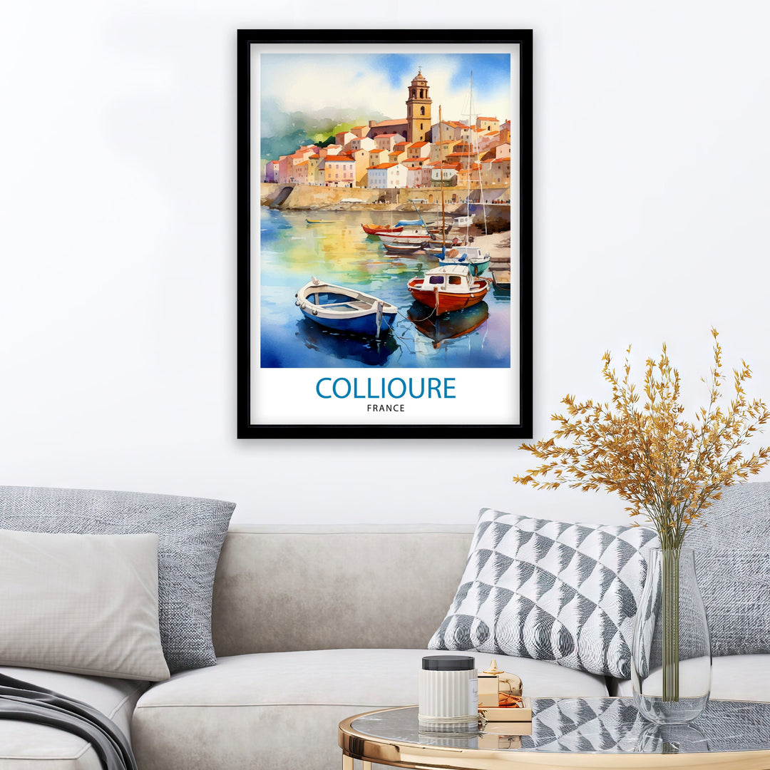 Collioure France Travel Poster Collioure