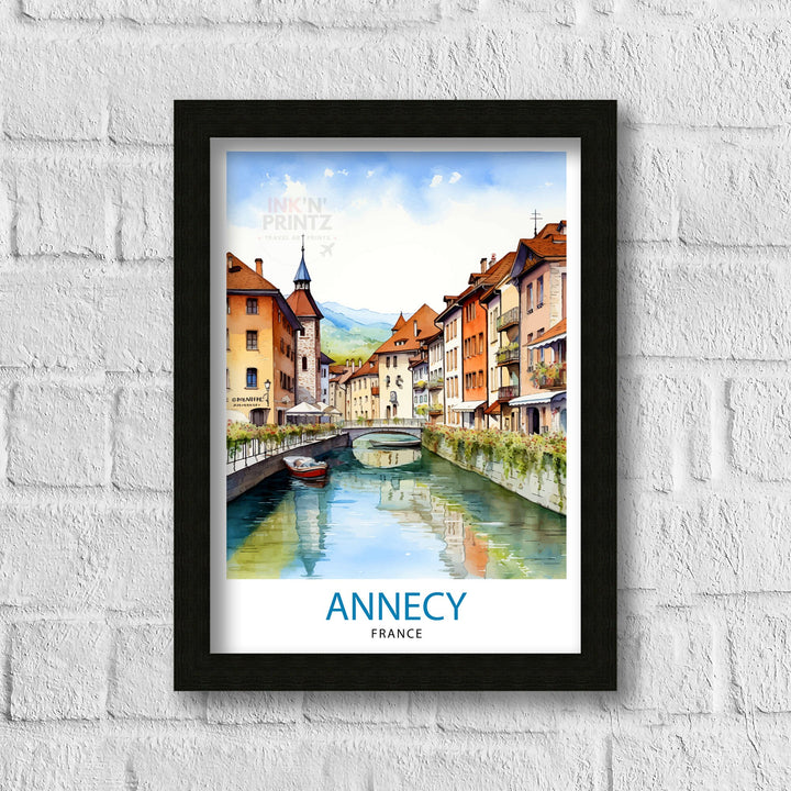 Annecy France Travel Poster Annecy