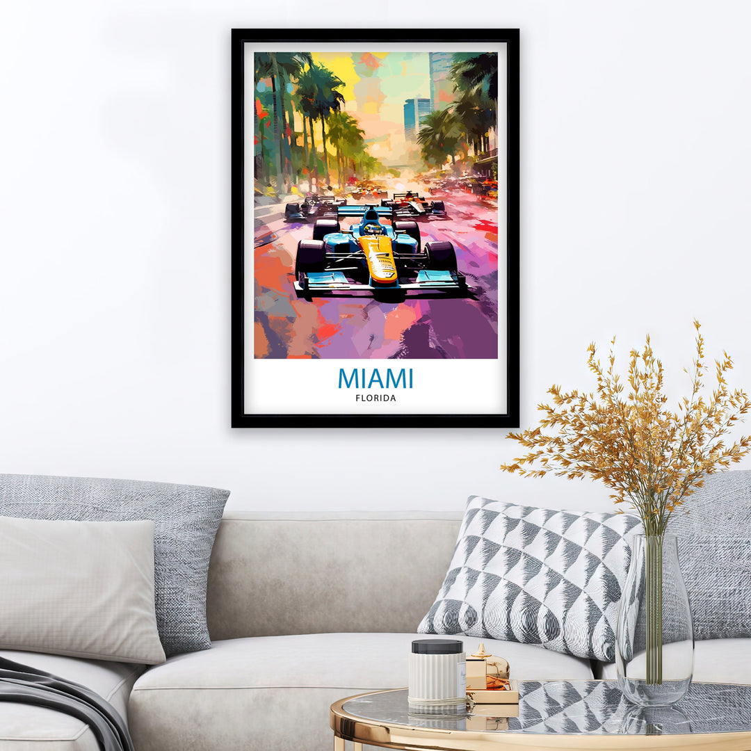 Miami Travel Poster