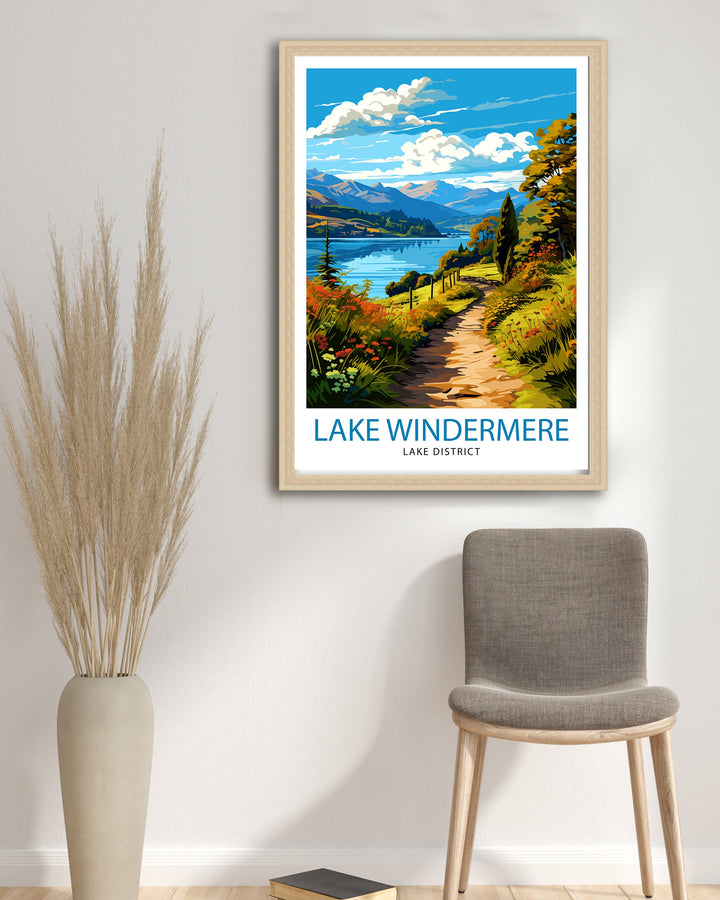 Lake Windermere Travel Poster