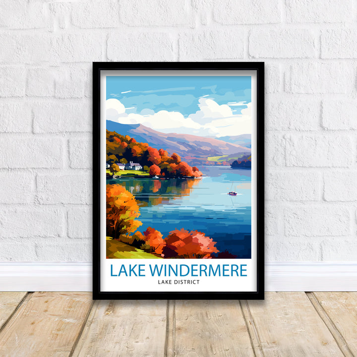 Lake Windermere Travel Poster