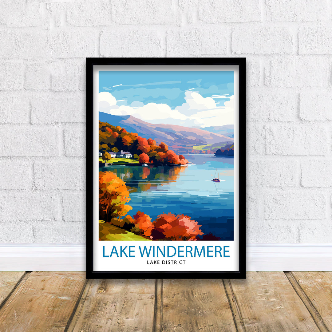 Lake Windermere Travel Poster