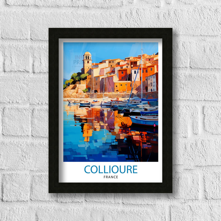 Collioure France Travel Poster Collioure