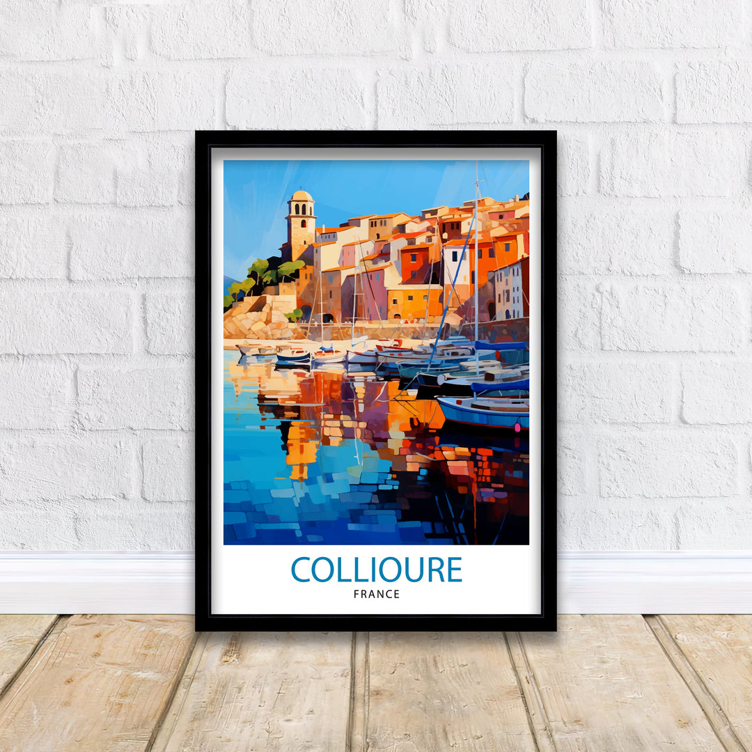 Collioure France Travel Poster Collioure