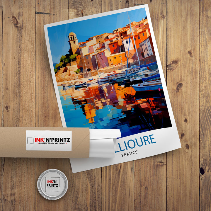 Collioure France Travel Poster Collioure