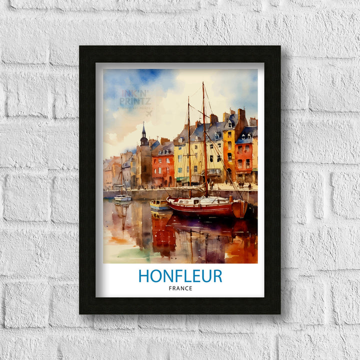 Honfleur France Travel Poster Honfleur