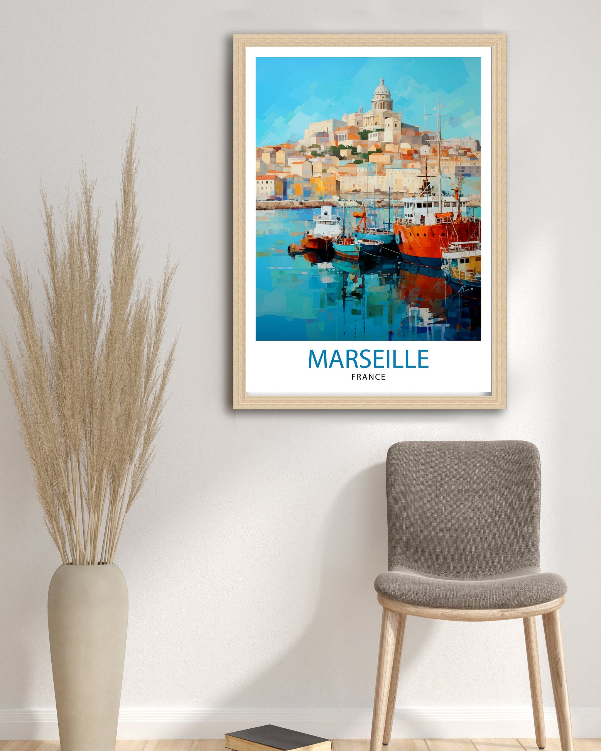 Marseille France Travel Print Marseille Wall Decor Marseille Poster France Travel Prints Marseille Art Print Marseille Illustration