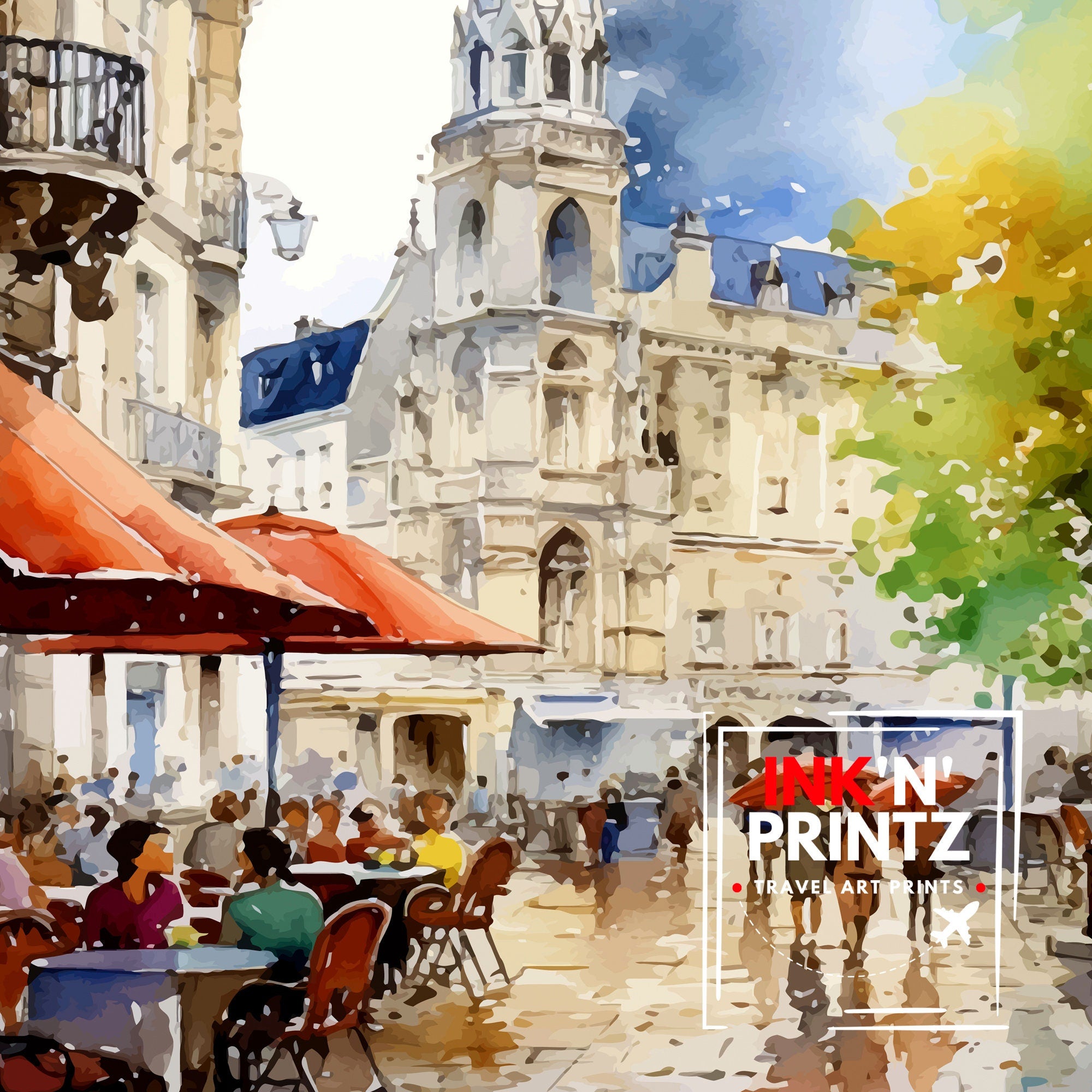 Nantes France Travel Print Nantes Wall Decor Nantes Illustration Nantes Travel Poster Gift For Nantes France Home Decor