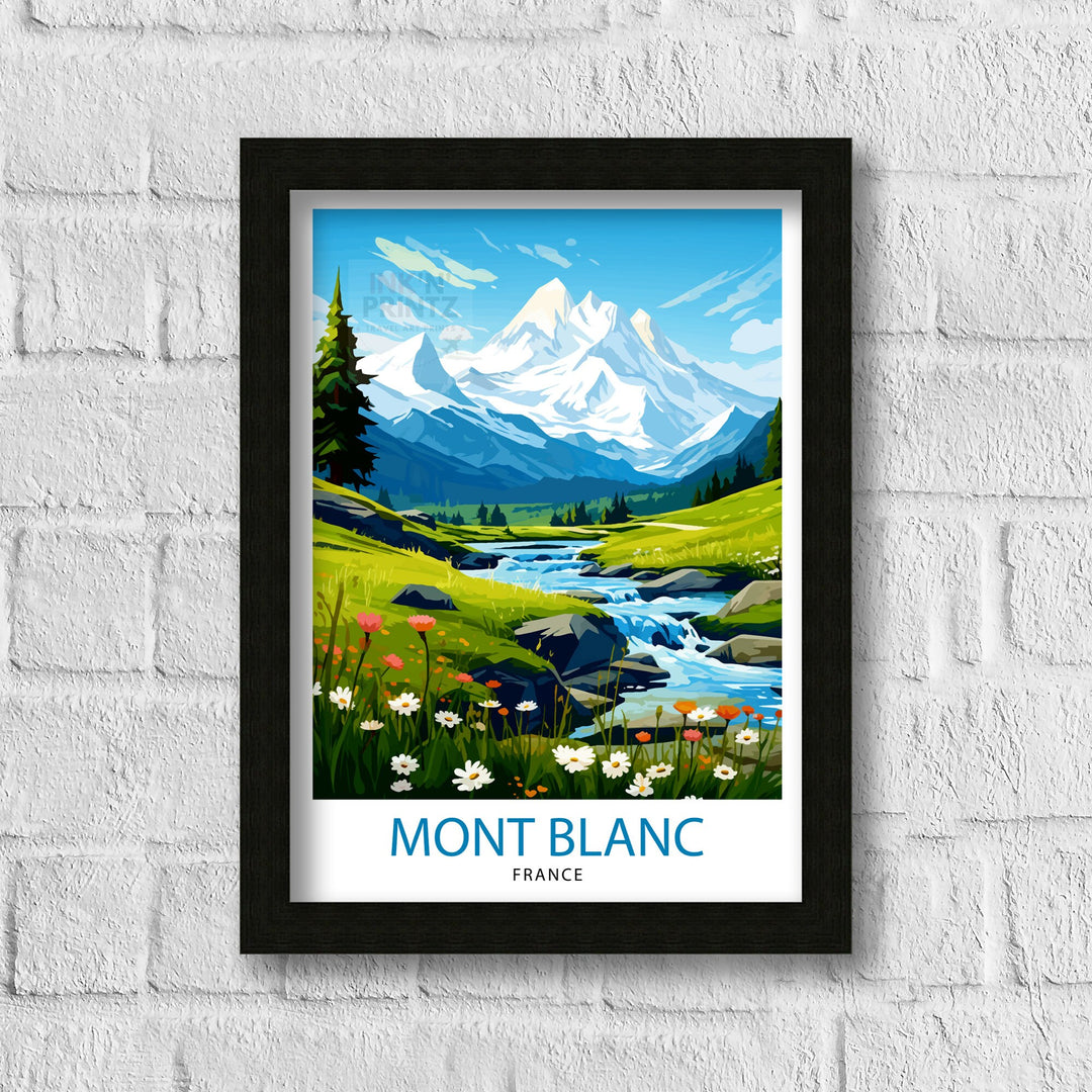 Mont Blanc France Travel Print