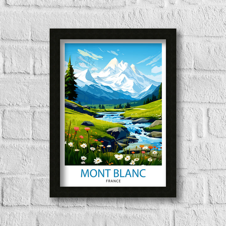 Mont Blanc France Travel Print