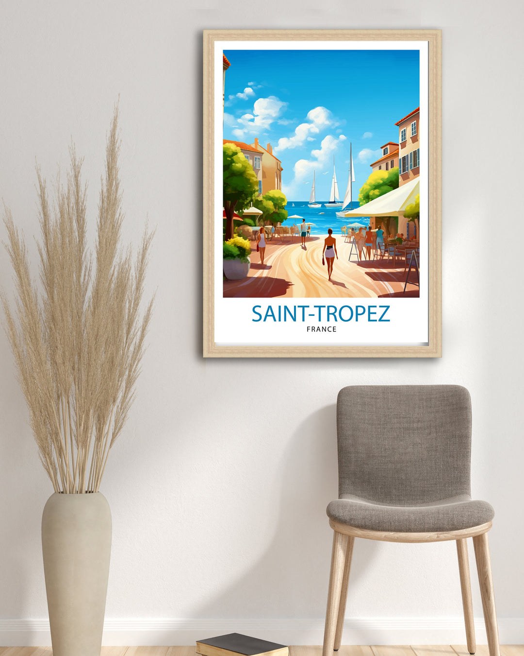 St. Tropez France Travel Poster St. Tropez