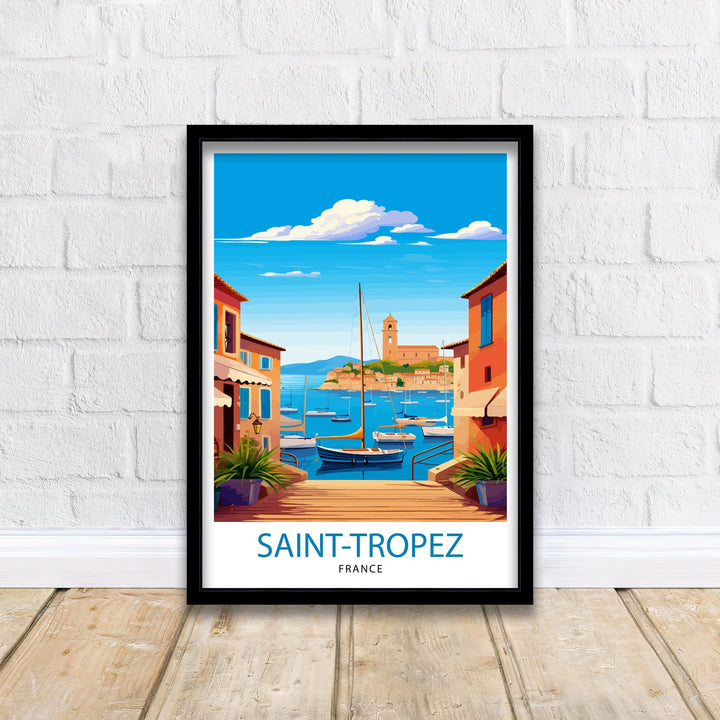 St. Tropez France Travel Poster St. Tropez