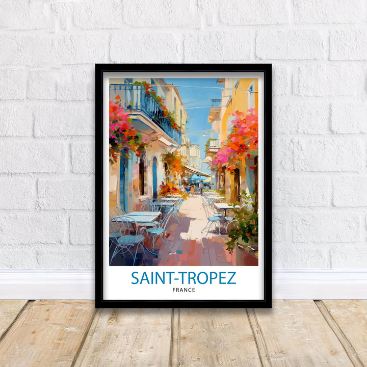 St. Tropez France Travel Poster St. Tropez