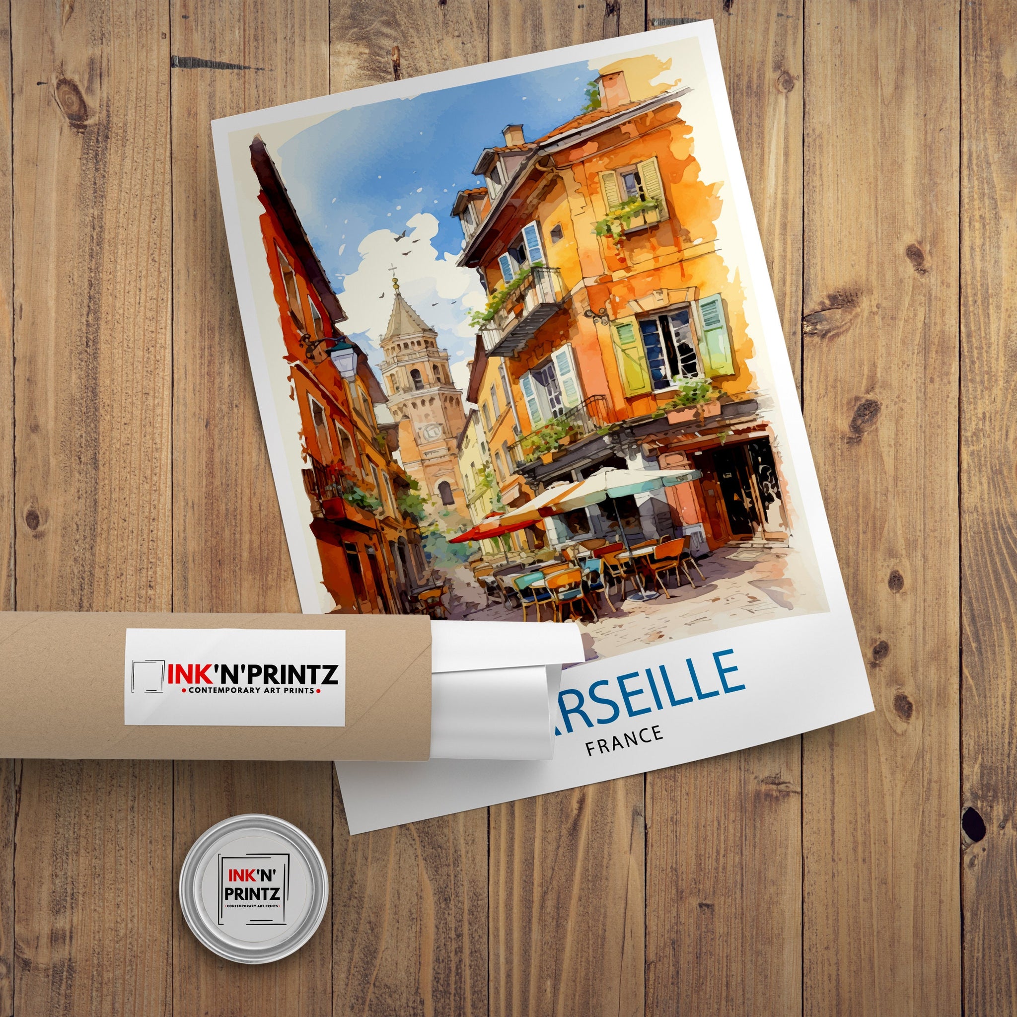 Marseille France Travel Print Marseille Wall Decor Marseille Poster France Travel Prints Marseille Art Print Marseille Illustration
