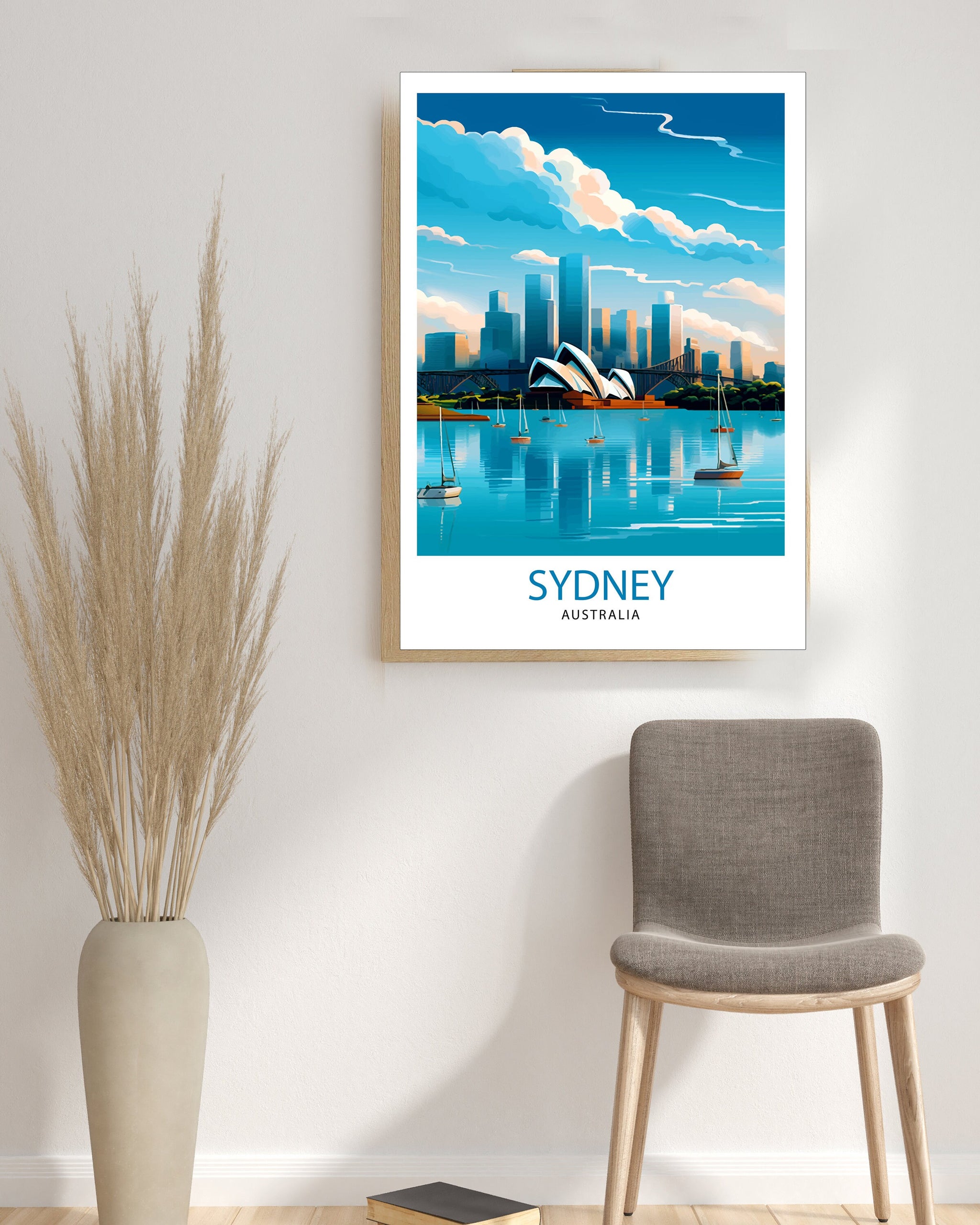 Sydney Australia Travel Print Sydney Wall Decor Sydney Poster Australia Travel Prints Sydney Art Print Sydney Illustration Sydney Wall Art