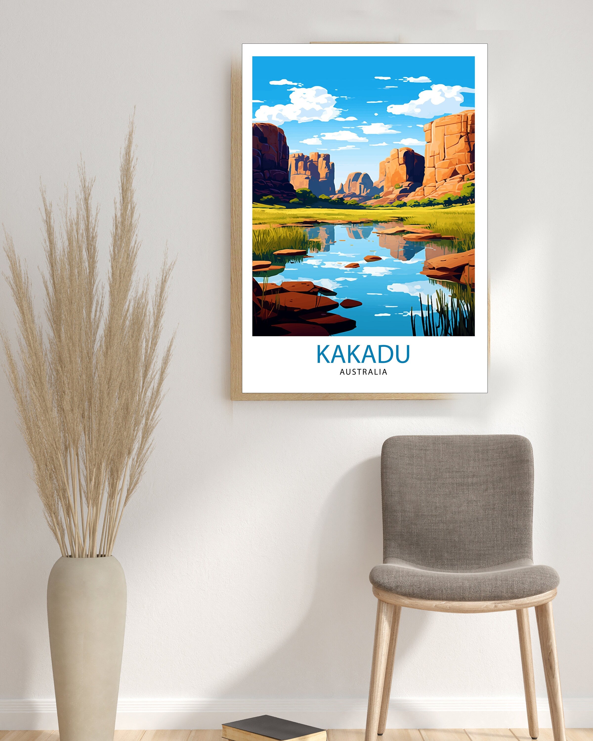 Kakadu Australia Travel Print Australian Outback Wall Decor Kakadu National Park Poster Nature Travel Prints Kakadu Art Print Wildlife