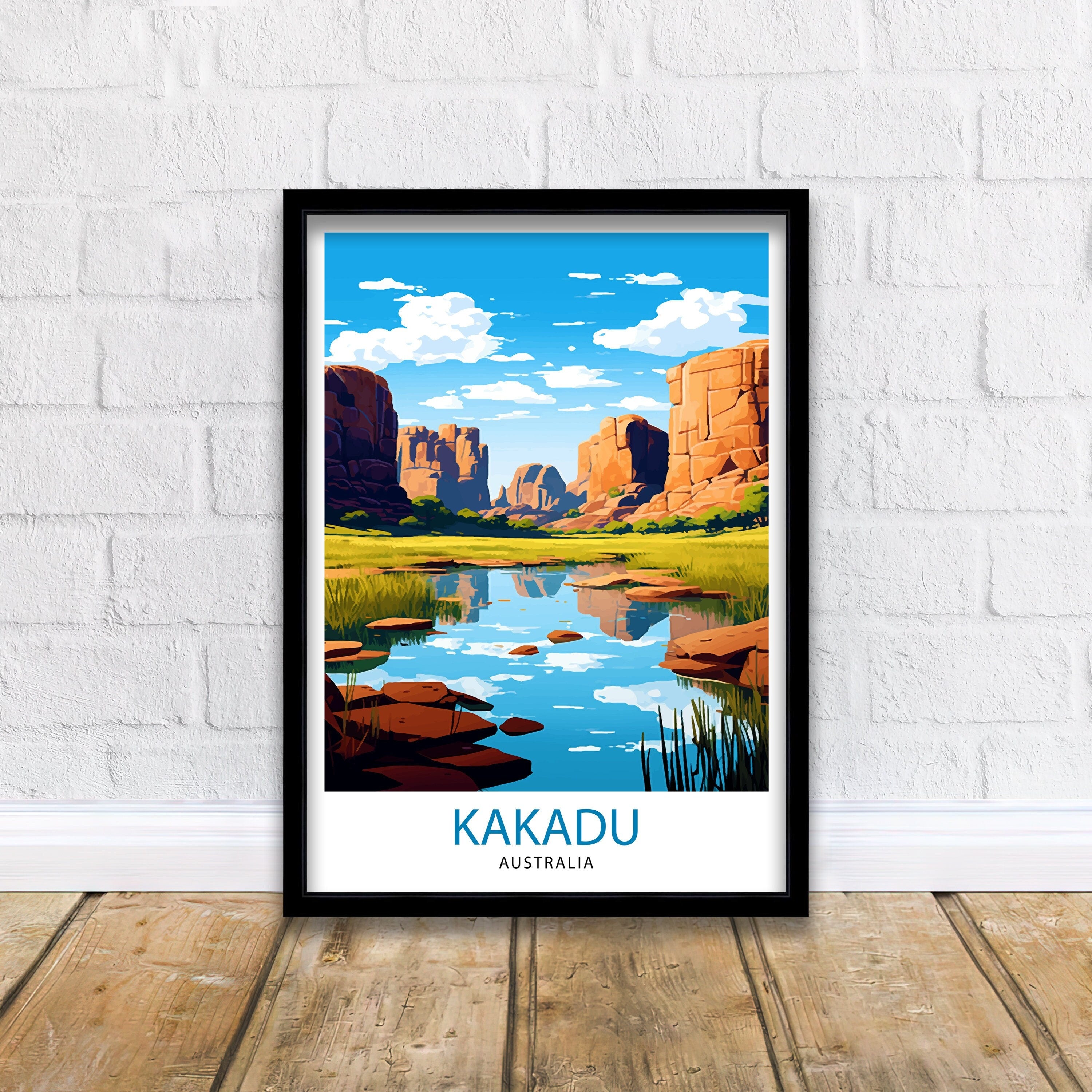 Kakadu Australia Travel Print Australian Outback Wall Decor Kakadu National Park Poster Nature Travel Prints Kakadu Art Print Wildlife