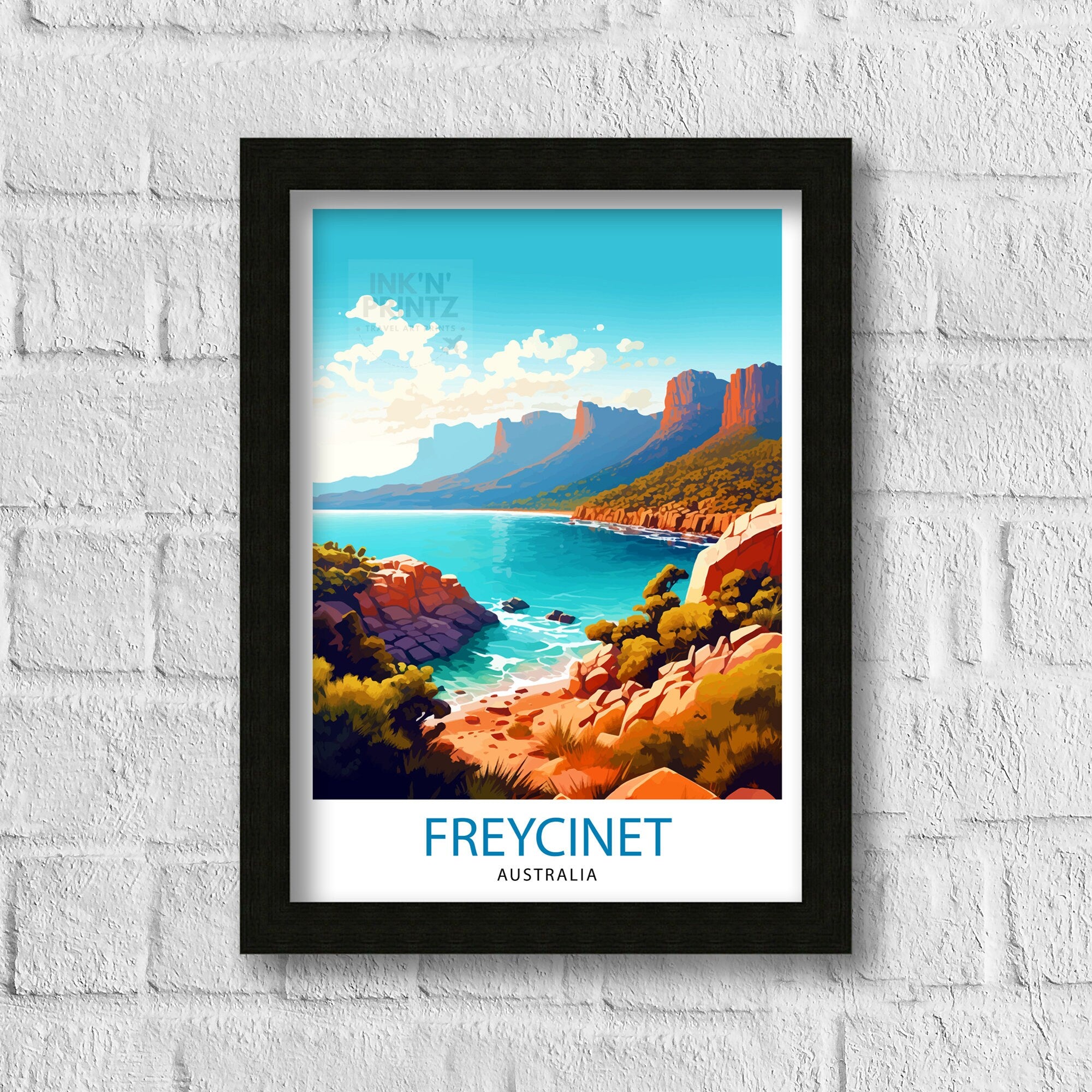 Freycinet National Park, Tasmania Art Print, Coastal Decor