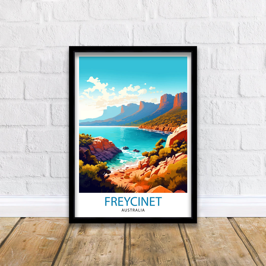 Freycinet, Tasmania Travel Poster Freycinet