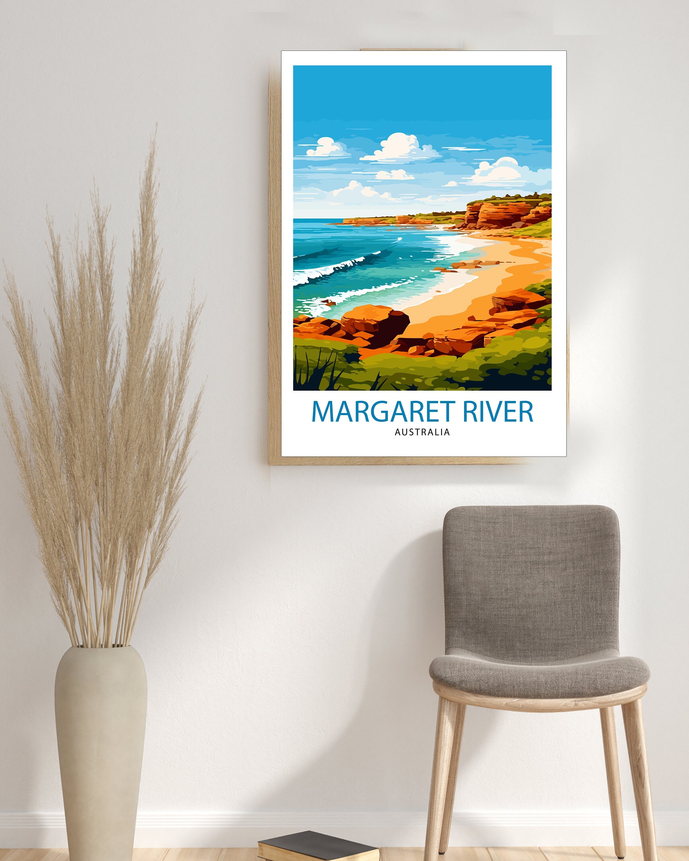 Margaret River Australia Travel Print Coastal Wall Decor Margaret River Poster Australian Travel Prints Margaret River Art Print Beach