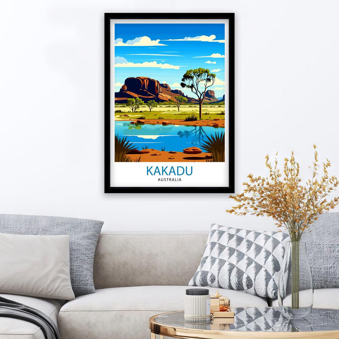 Kakadu Australia Travel Poster Kakadu