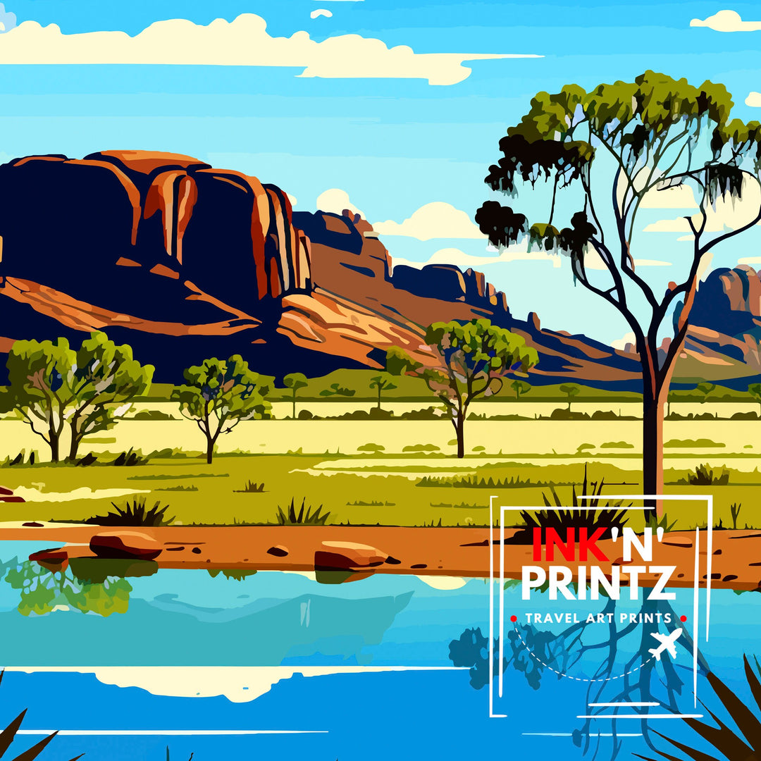 Kakadu Australia Travel Poster Kakadu